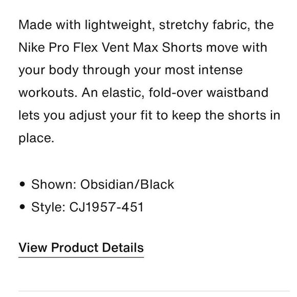 Men's Nike Pro Dri-Fit Flex Vent Max Navy Shorts Style CJ1957-451 M - Picture 5 of 16